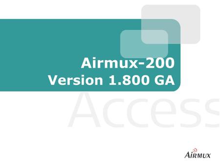 Airmux 200 Software Download